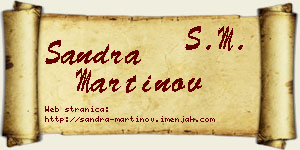 Sandra Martinov vizit kartica
